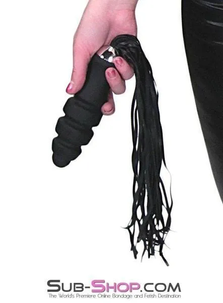 0889M      Deluxe Large Graduated Silicone Anal Dildo Whip