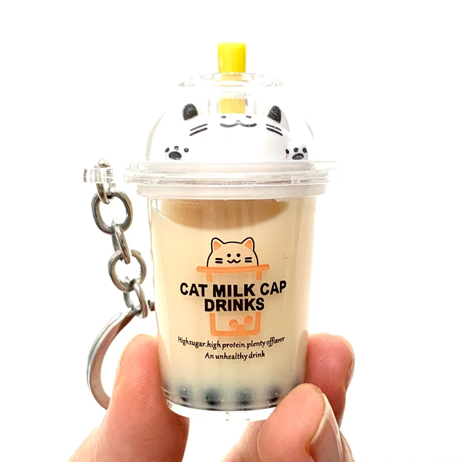 12041 BOBA TEA CAT CHARM-12