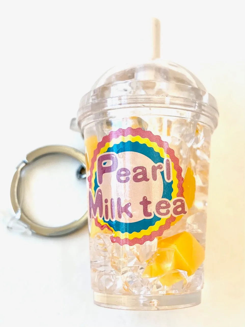 12046 FRUIT PEARL MILK TEA FLOATY KEY CHARM-12