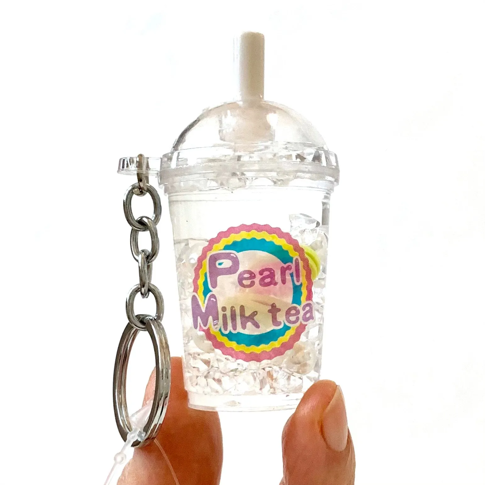 12046 FRUIT PEARL MILK TEA FLOATY KEY CHARM-12
