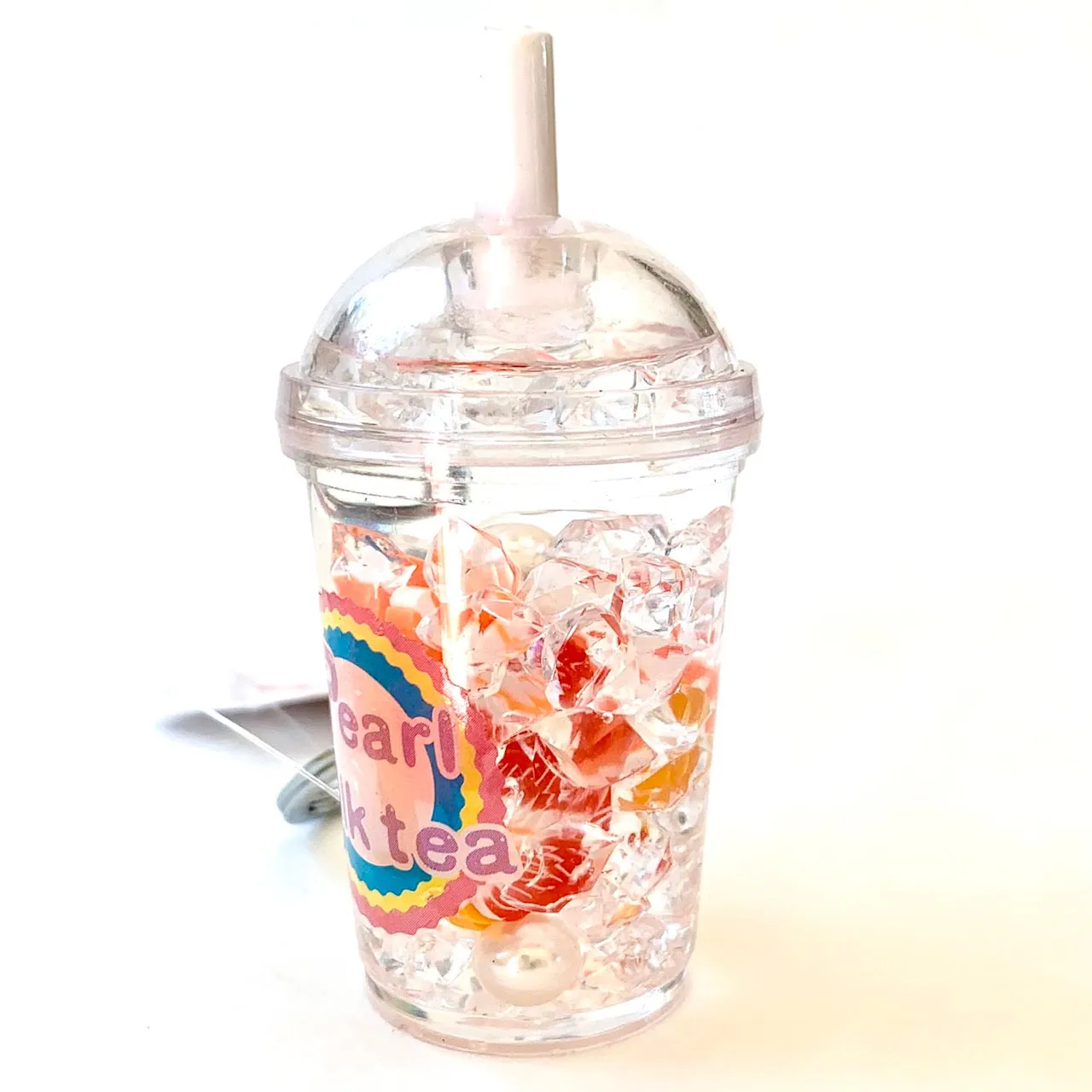 12046 FRUIT PEARL MILK TEA FLOATY KEY CHARM-12