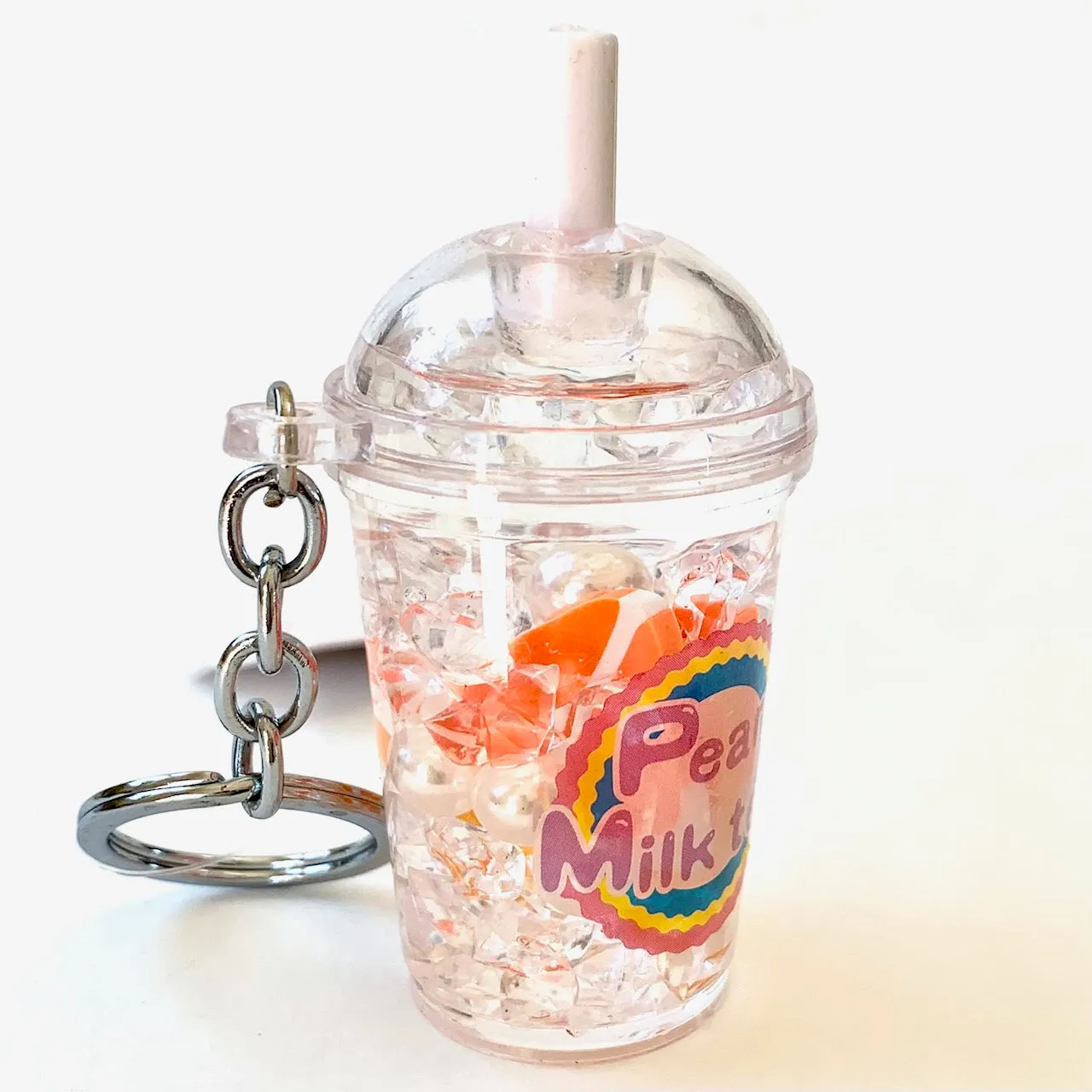 12046 FRUIT PEARL MILK TEA FLOATY KEY CHARM-12