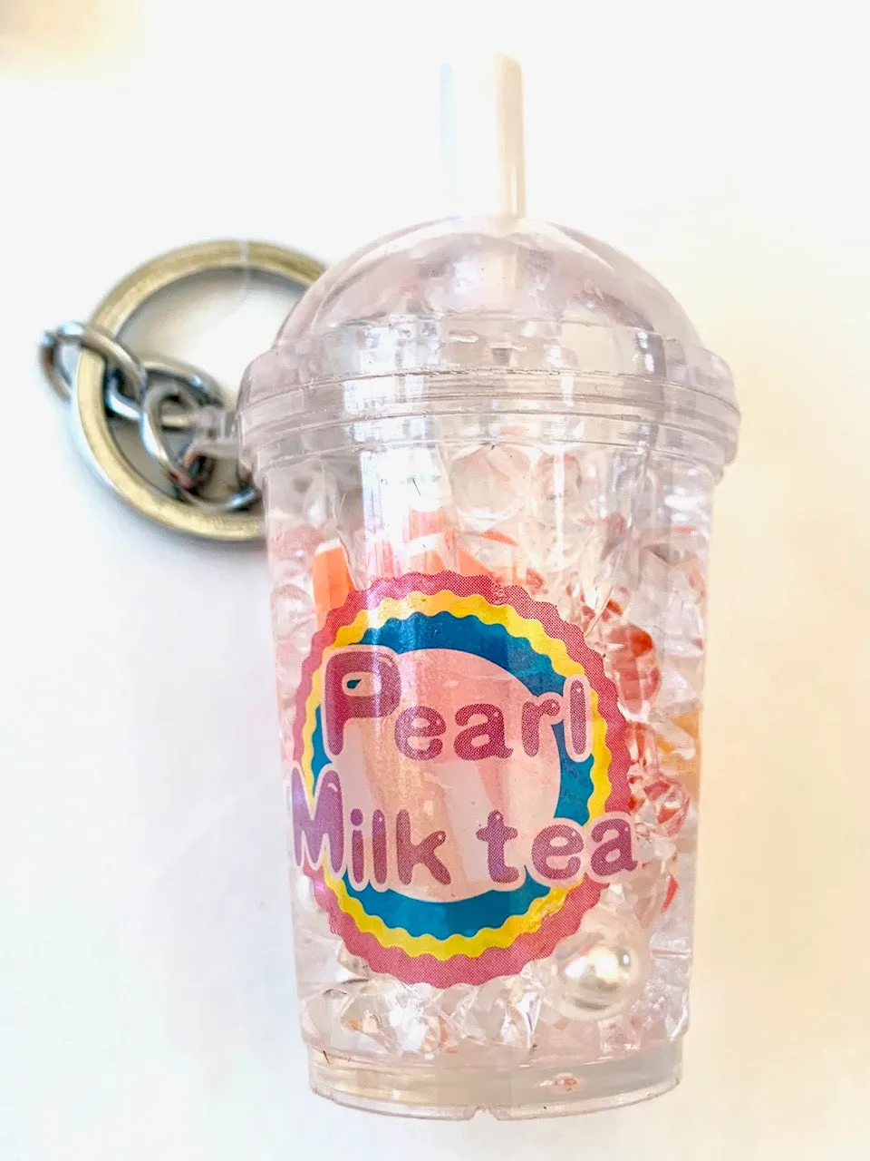 12046 FRUIT PEARL MILK TEA FLOATY KEY CHARM-12