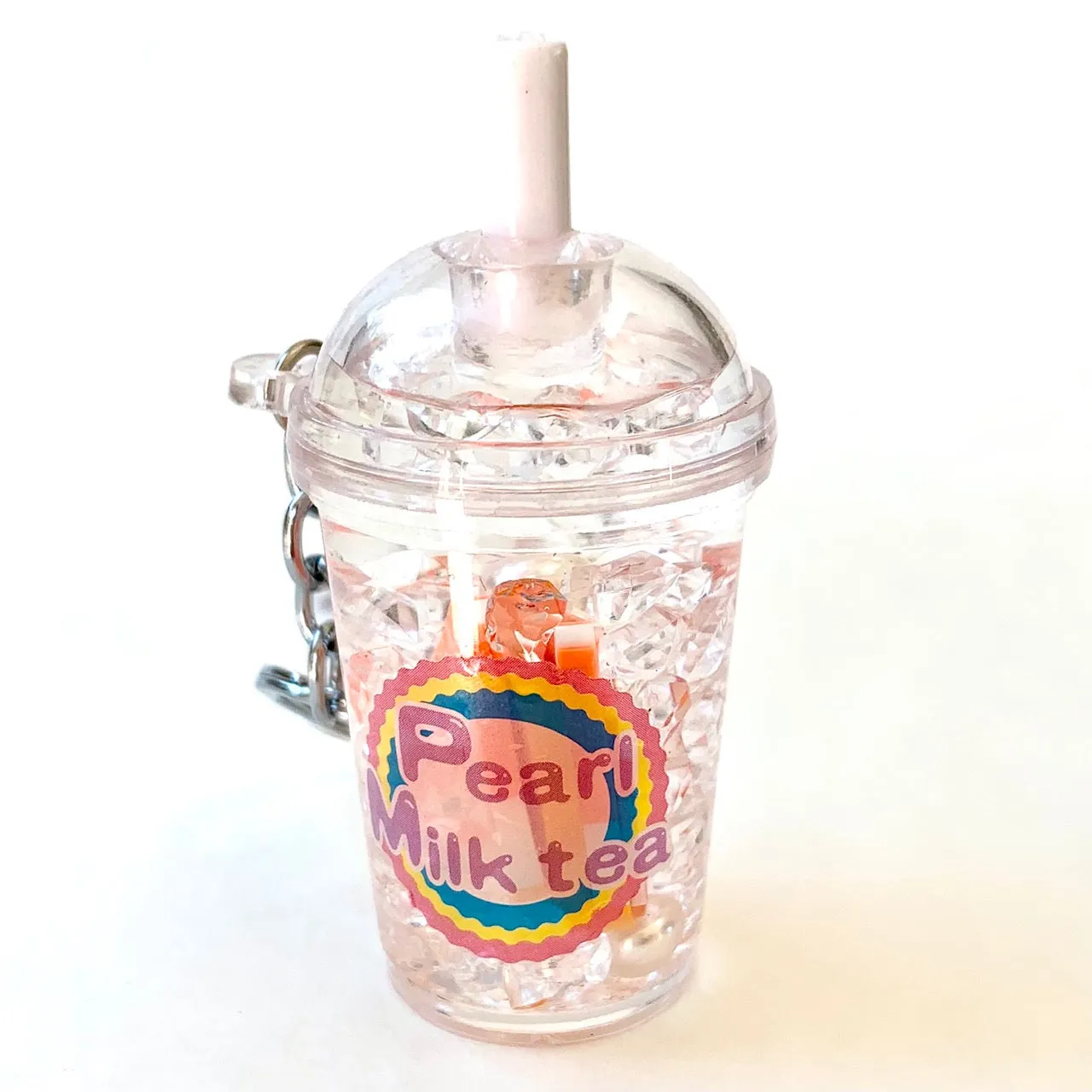12046 FRUIT PEARL MILK TEA FLOATY KEY CHARM-12