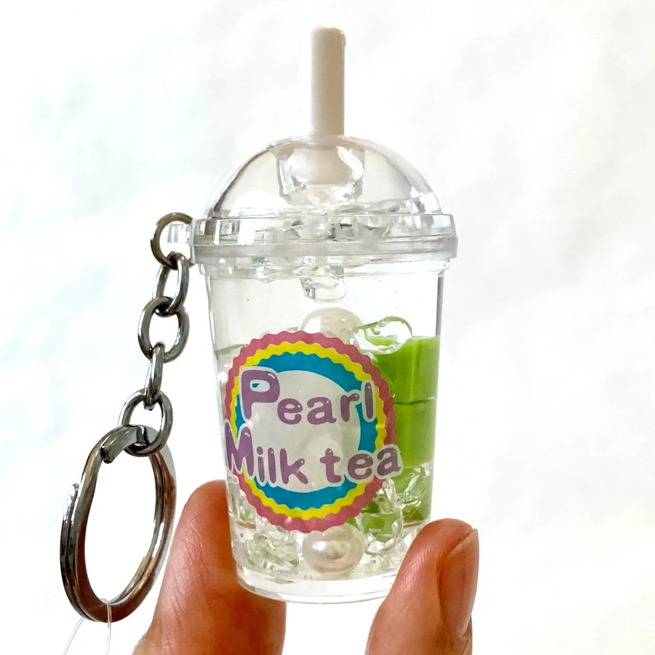 12046 FRUIT PEARL MILK TEA FLOATY KEY CHARM-12