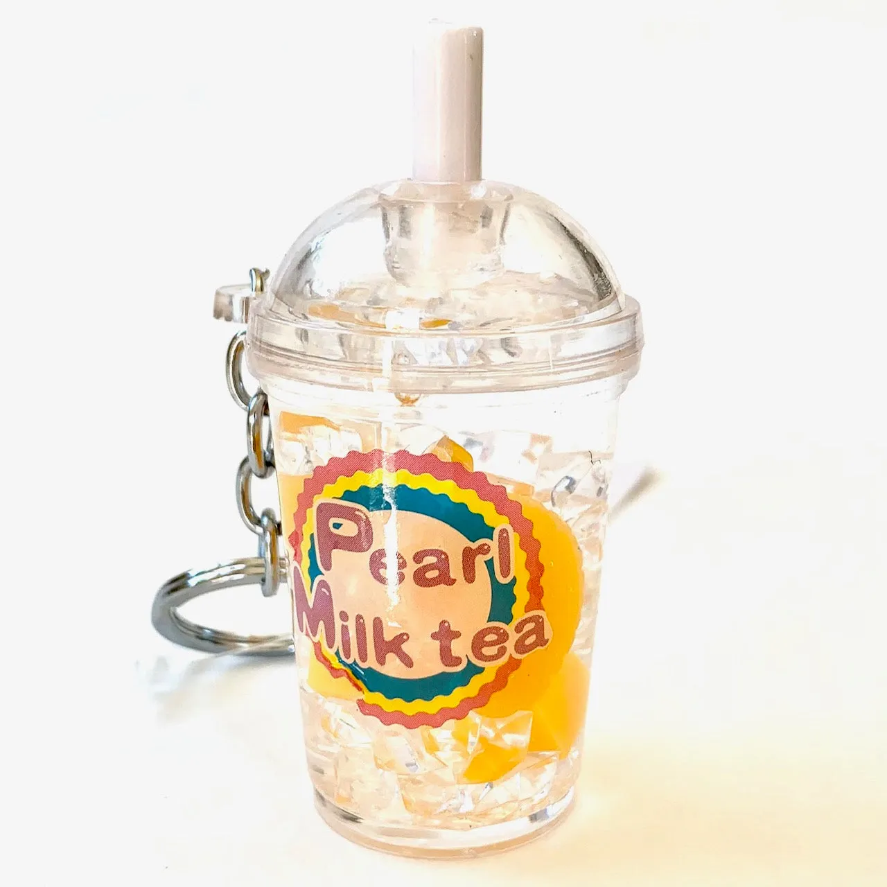 12046 FRUIT PEARL MILK TEA FLOATY KEY CHARM-12