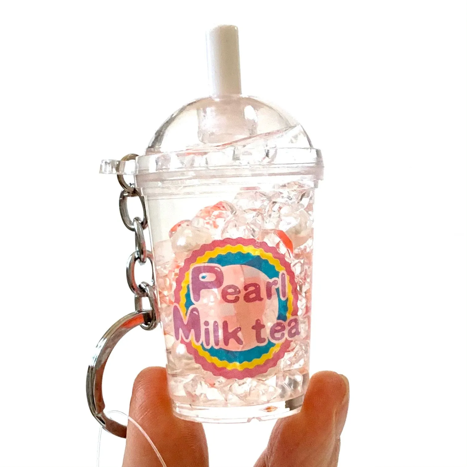 12046 FRUIT PEARL MILK TEA FLOATY KEY CHARM-12