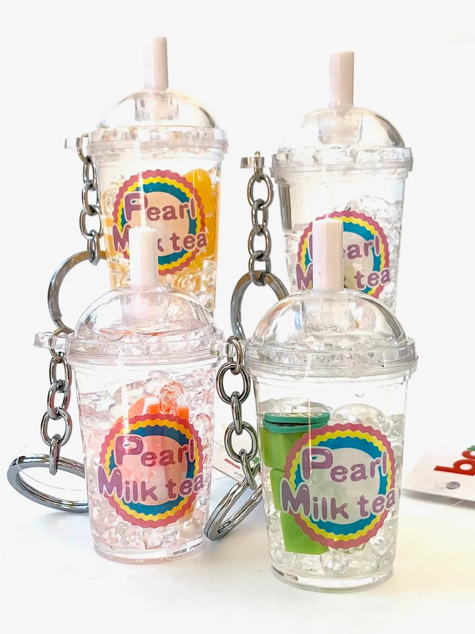 12046 FRUIT PEARL MILK TEA FLOATY KEY CHARM-12