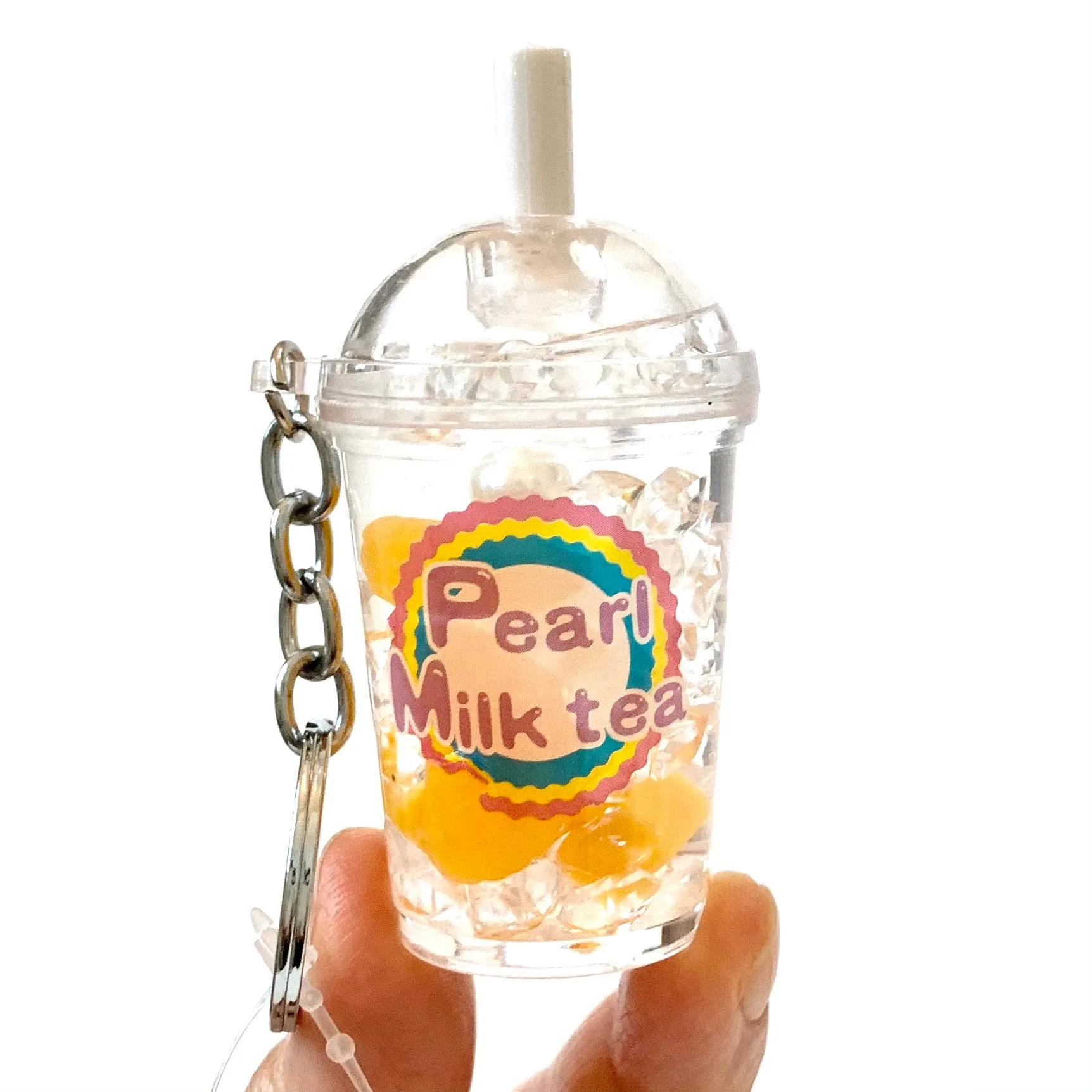 12046 FRUIT PEARL MILK TEA FLOATY KEY CHARM-12