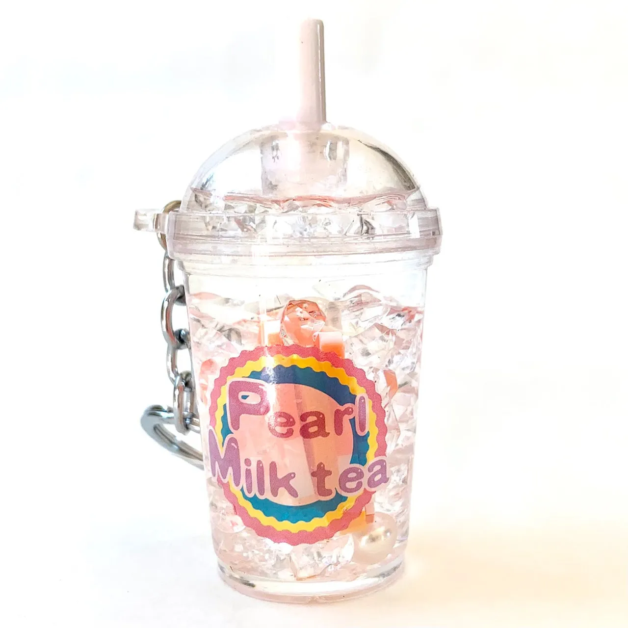 12046 FRUIT PEARL MILK TEA FLOATY KEY CHARM-12