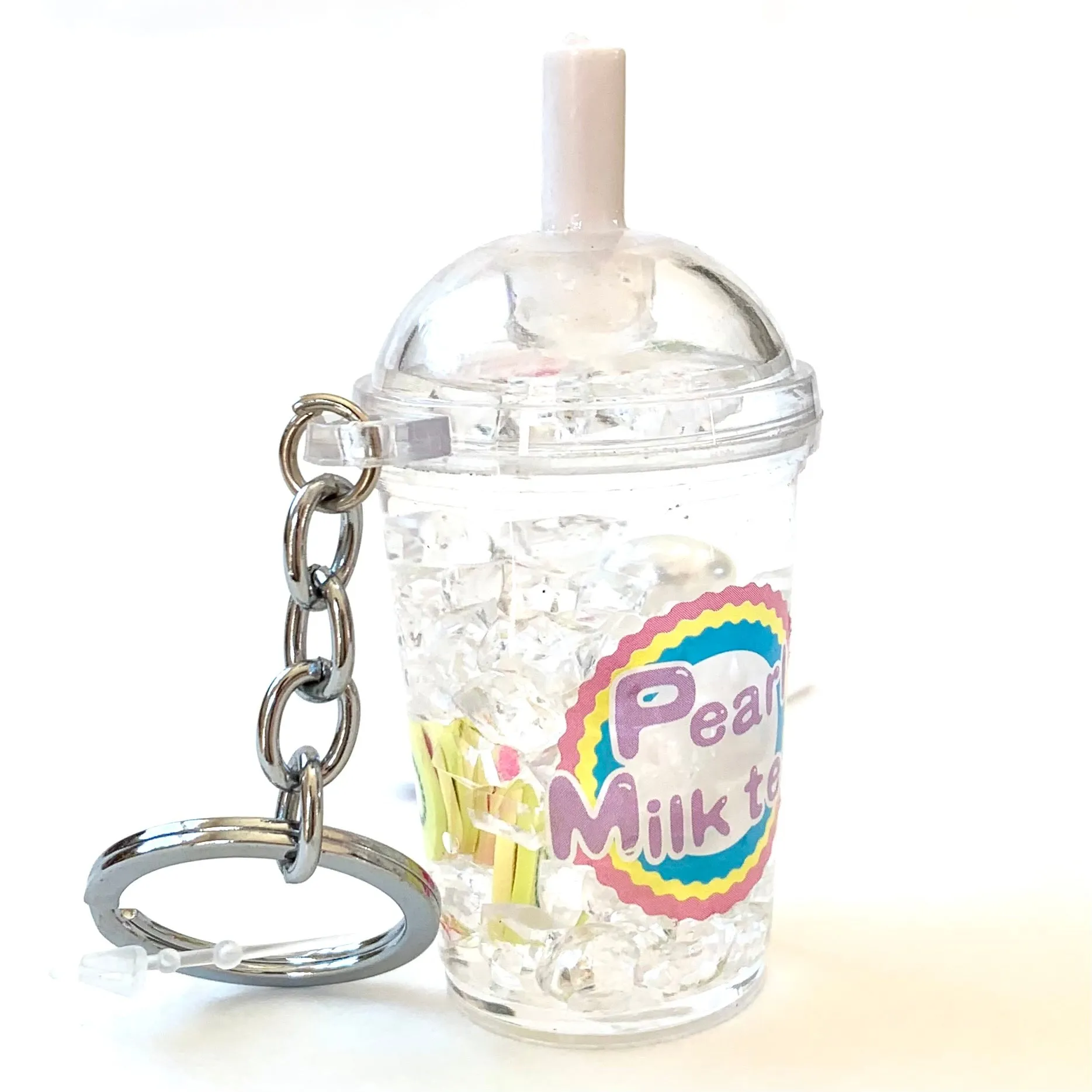 12046 FRUIT PEARL MILK TEA FLOATY KEY CHARM-12