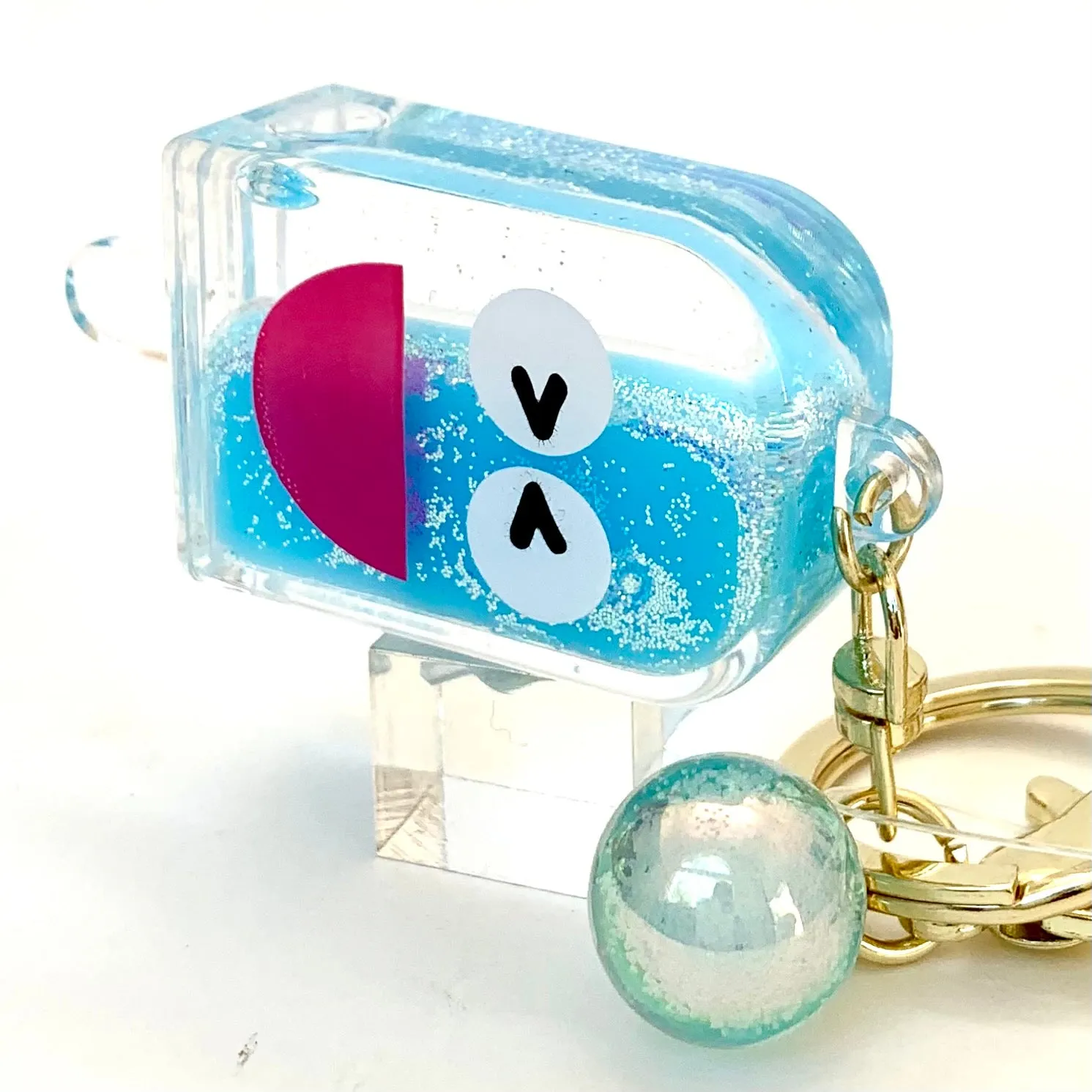 12063 POPSICLE FACE KEY CHARM-12