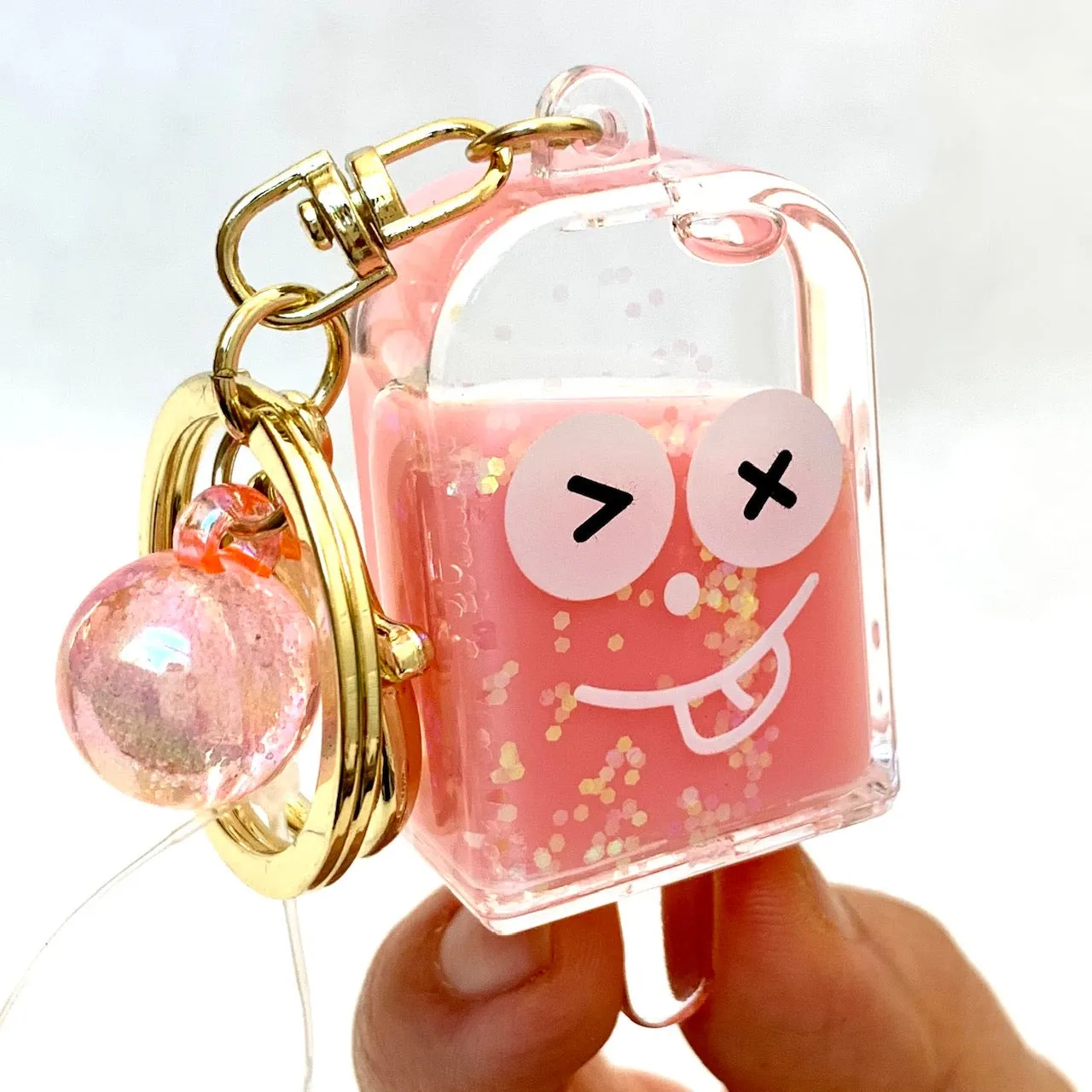 12063 POPSICLE FACE KEY CHARM-12
