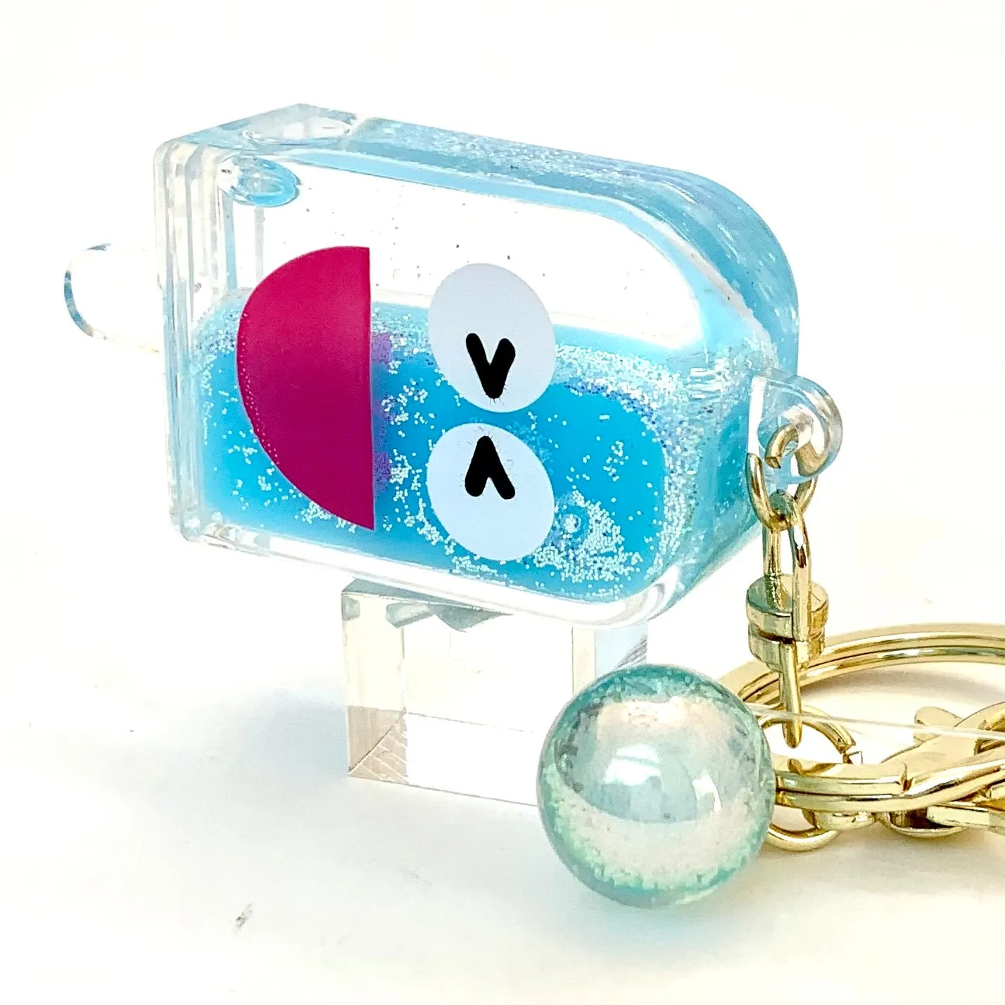 12063 POPSICLE FACE KEY CHARM-12