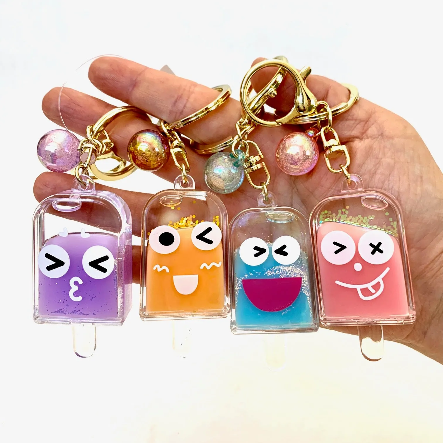 12063 POPSICLE FACE KEY CHARM-12