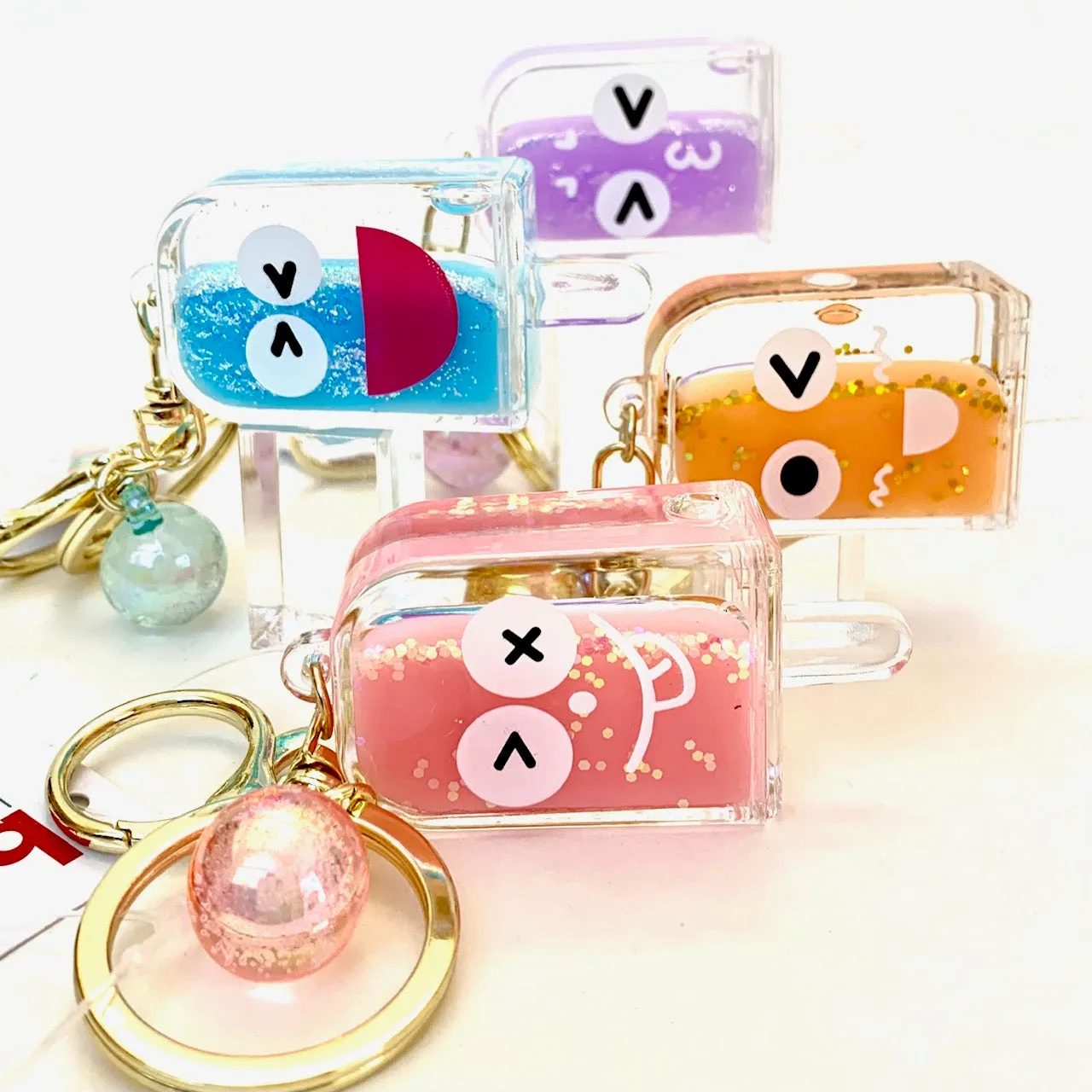 12063 POPSICLE FACE KEY CHARM-12