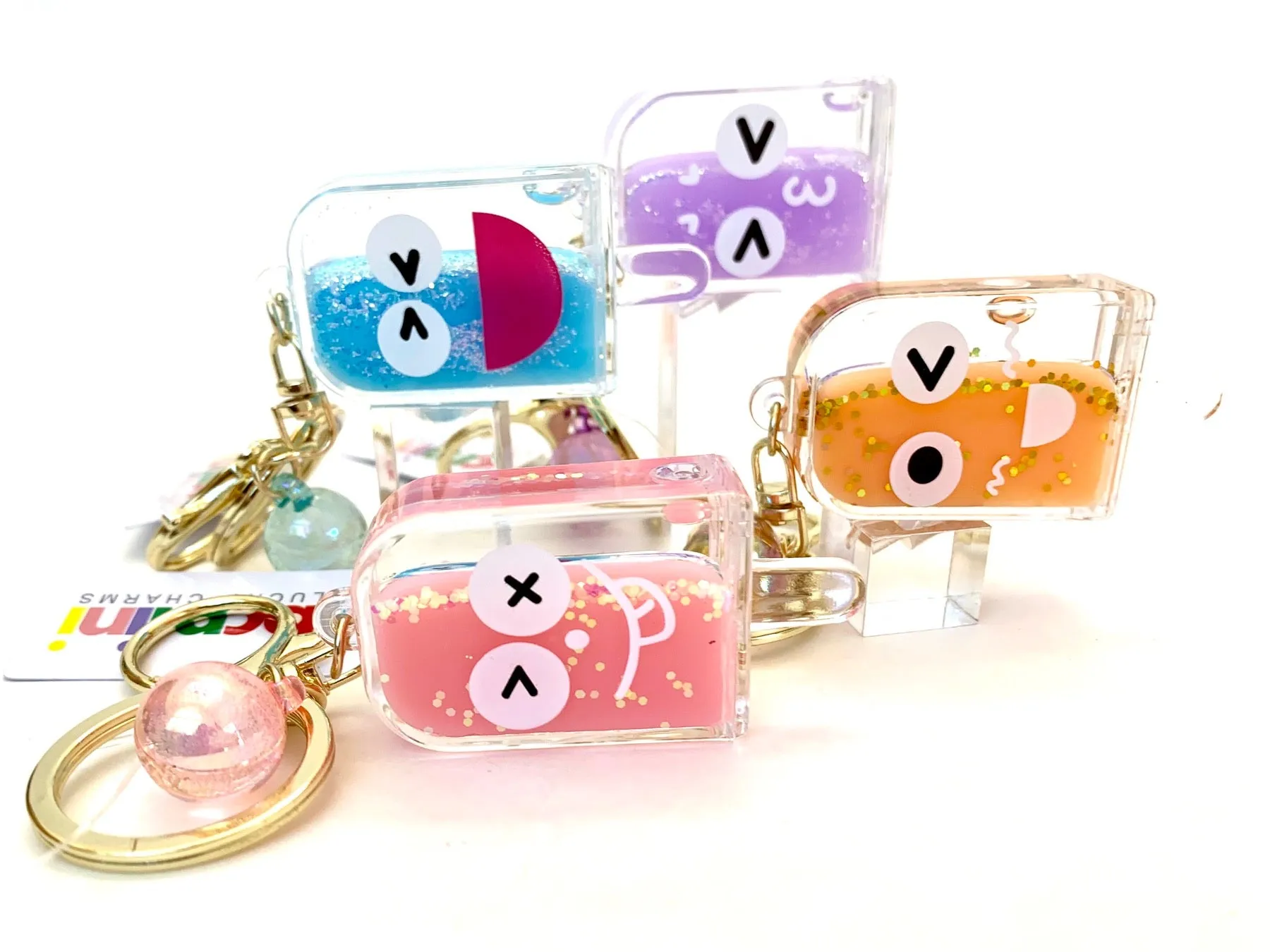 12063 POPSICLE FACE KEY CHARM-12