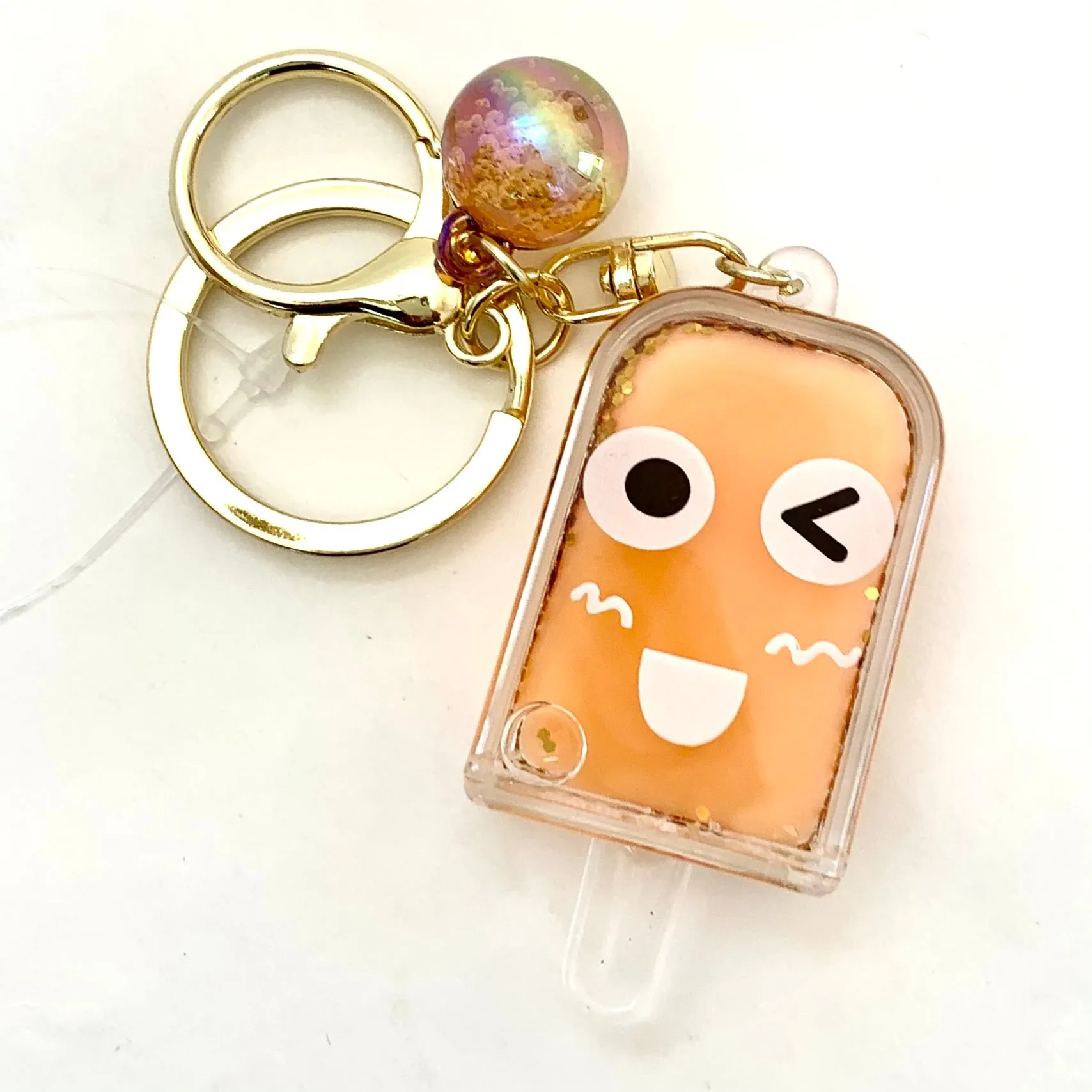 12063 POPSICLE FACE KEY CHARM-12