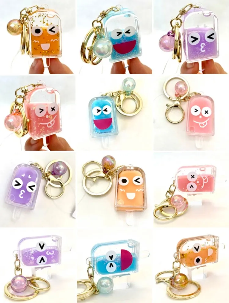 12063 POPSICLE FACE KEY CHARM-12