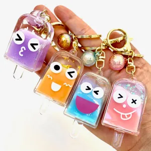 12063 POPSICLE FACE KEY CHARM-12