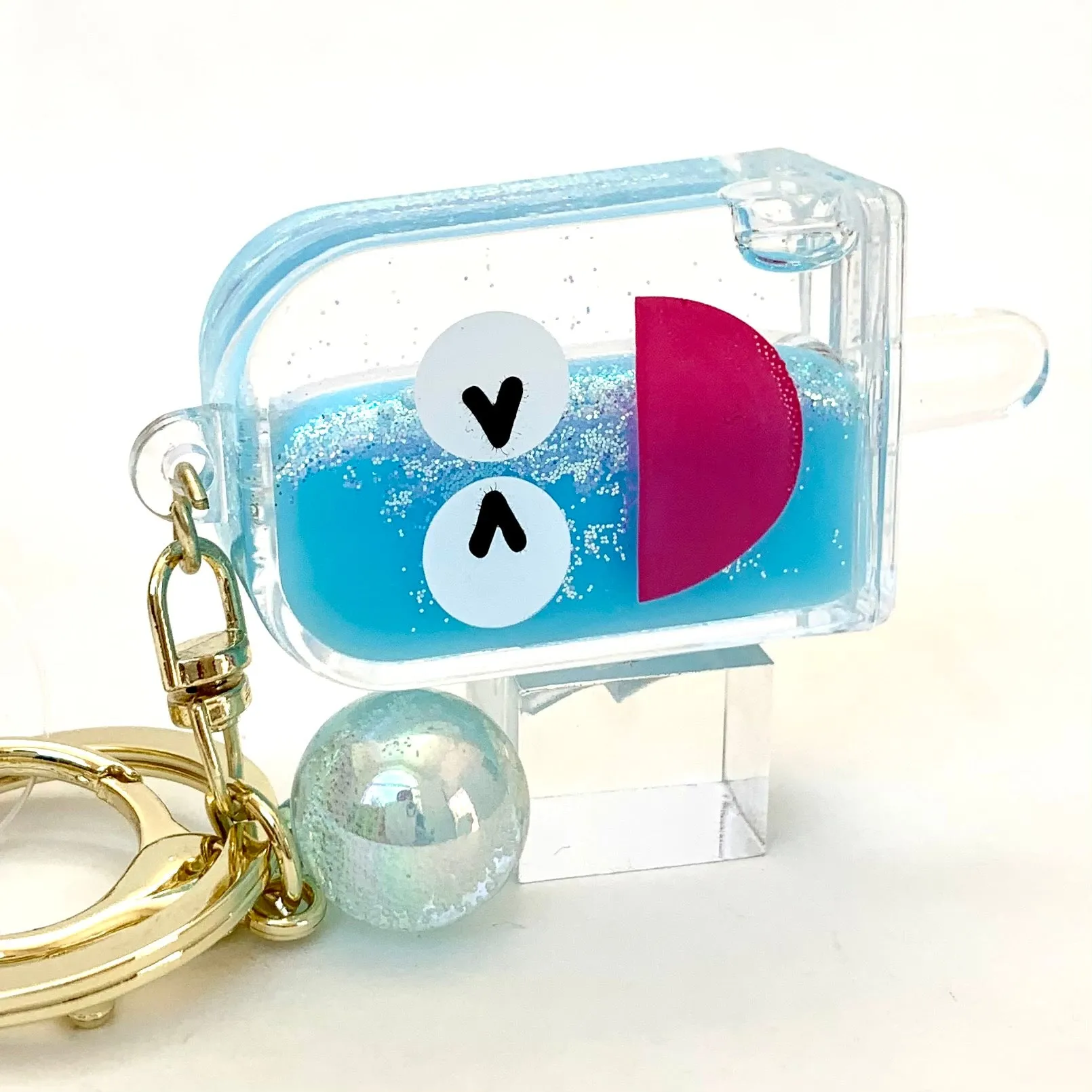 12063 POPSICLE FACE KEY CHARM-12