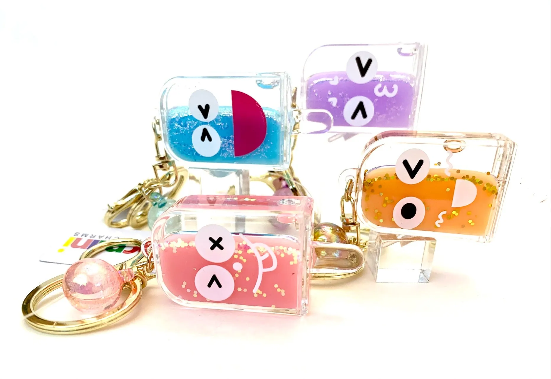 12063 POPSICLE FACE KEY CHARM-12