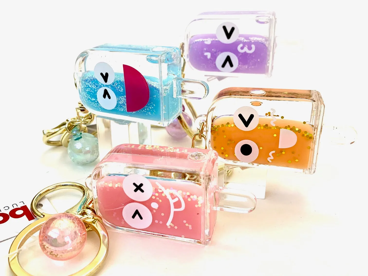 12063 POPSICLE FACE KEY CHARM-12