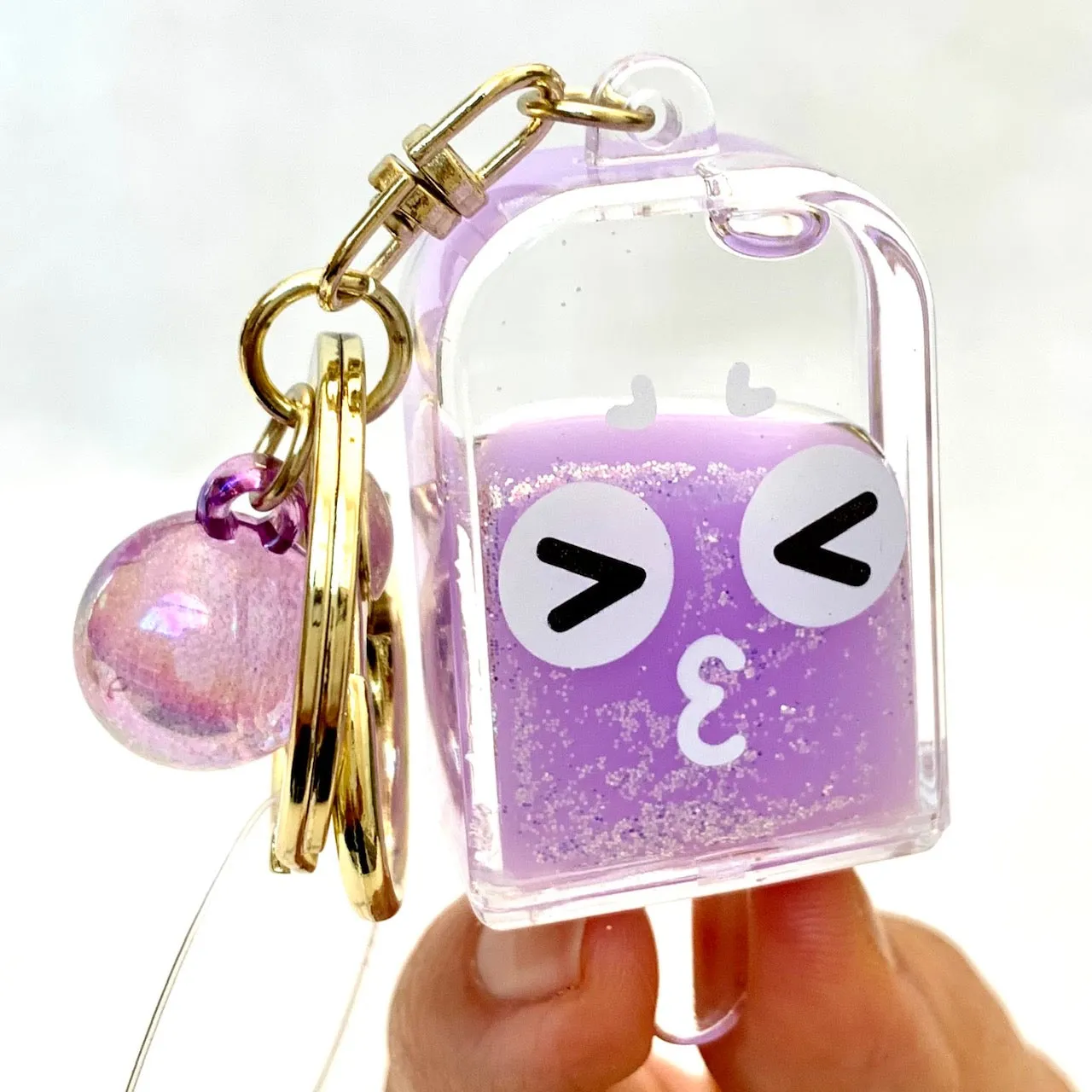 12063 POPSICLE FACE KEY CHARM-12