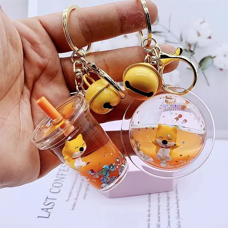 12103 SHIBA INU FLOATY KEY CHARM-12