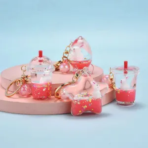 12115 BUNNY RABBIT ASSORTMENT FLOATY KEY CHARM-12