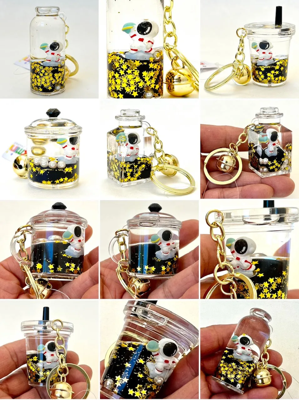 12125 ASTRONAUT FLOATY KEY CHARM-12
