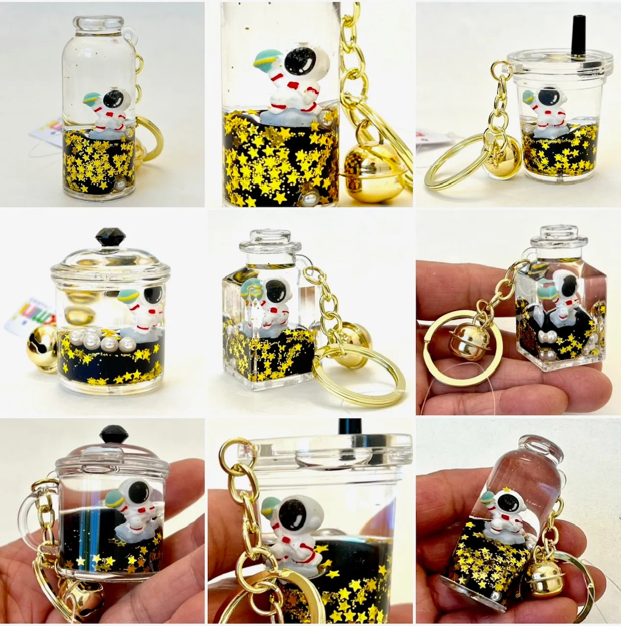 12125 ASTRONAUT FLOATY KEY CHARM-12