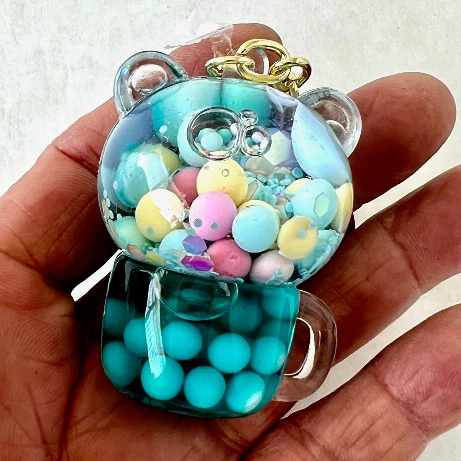 12130 BEAR BOBA FLOATY KEY CHARM-12