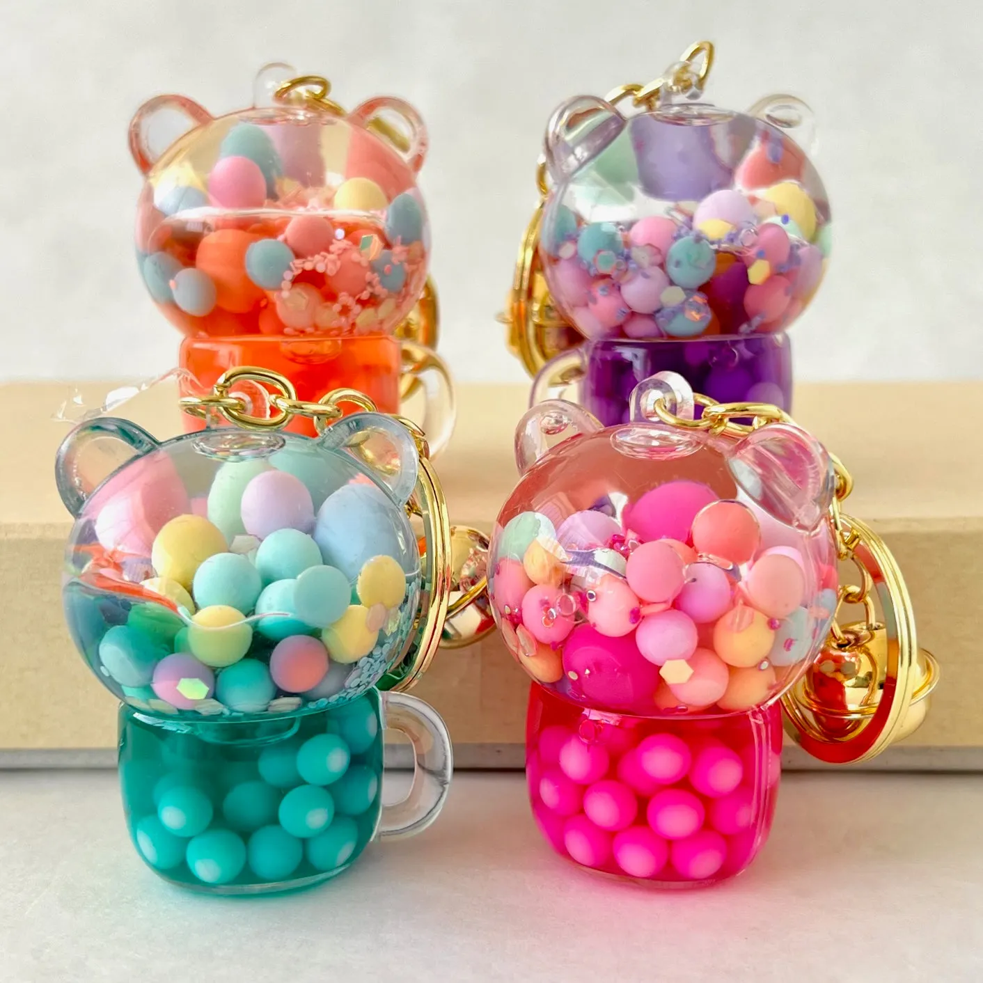 12130 BEAR BOBA FLOATY KEY CHARM-12