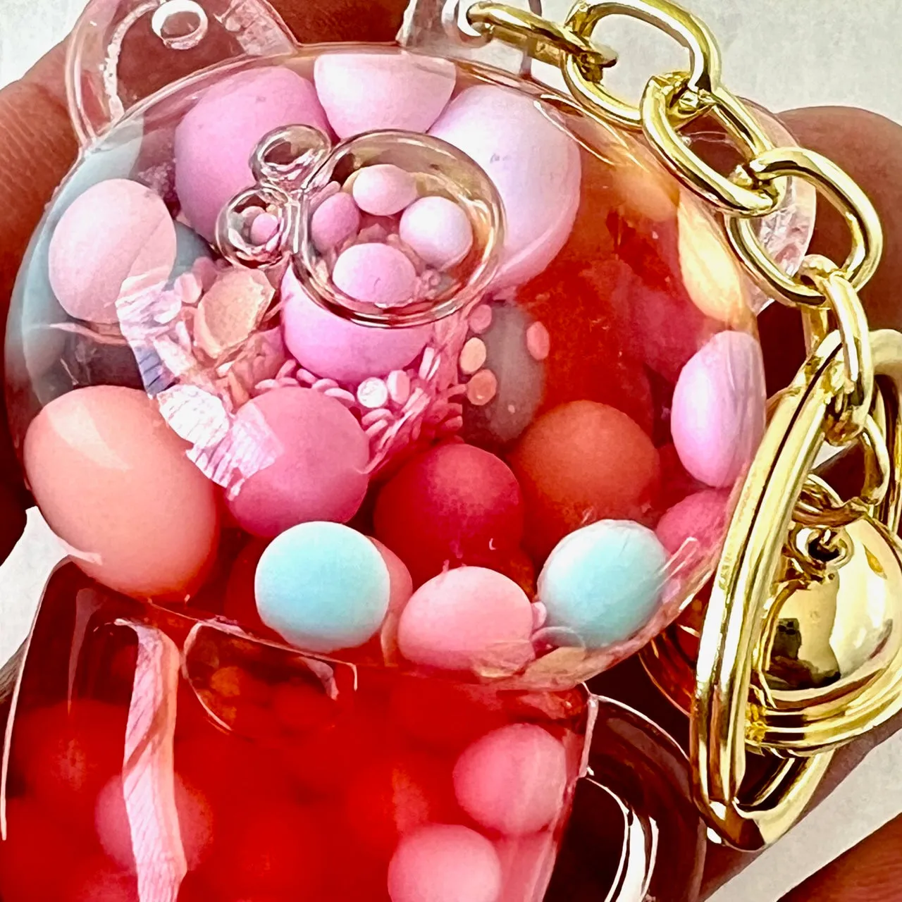 12130 BEAR BOBA FLOATY KEY CHARM-12