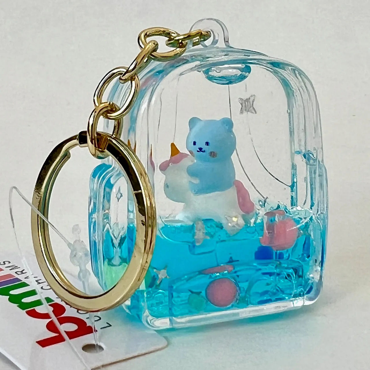 12137 BEAR UNICORN FLOATY KEY CHARM-12