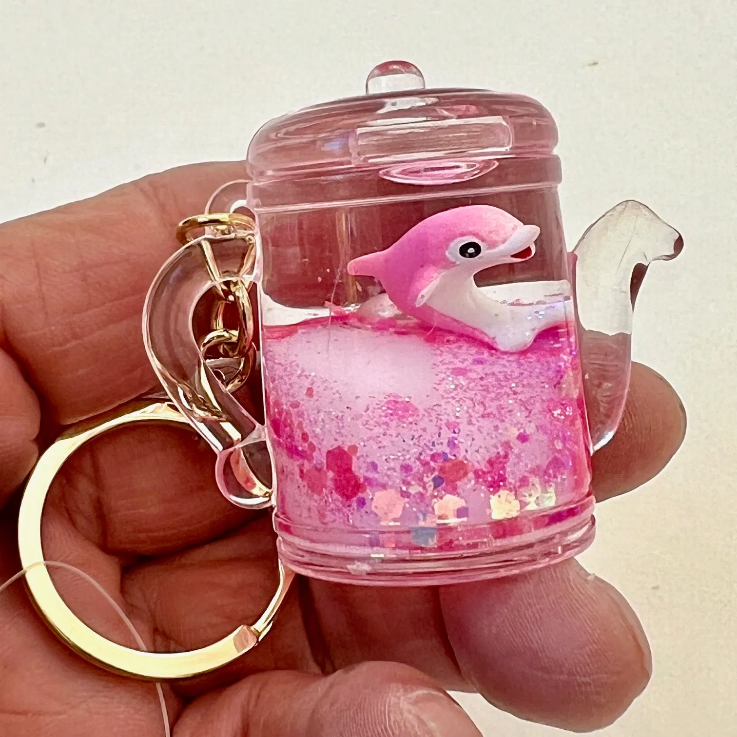 12138 DOLPHIN FLOATY KEY CHARM-12
