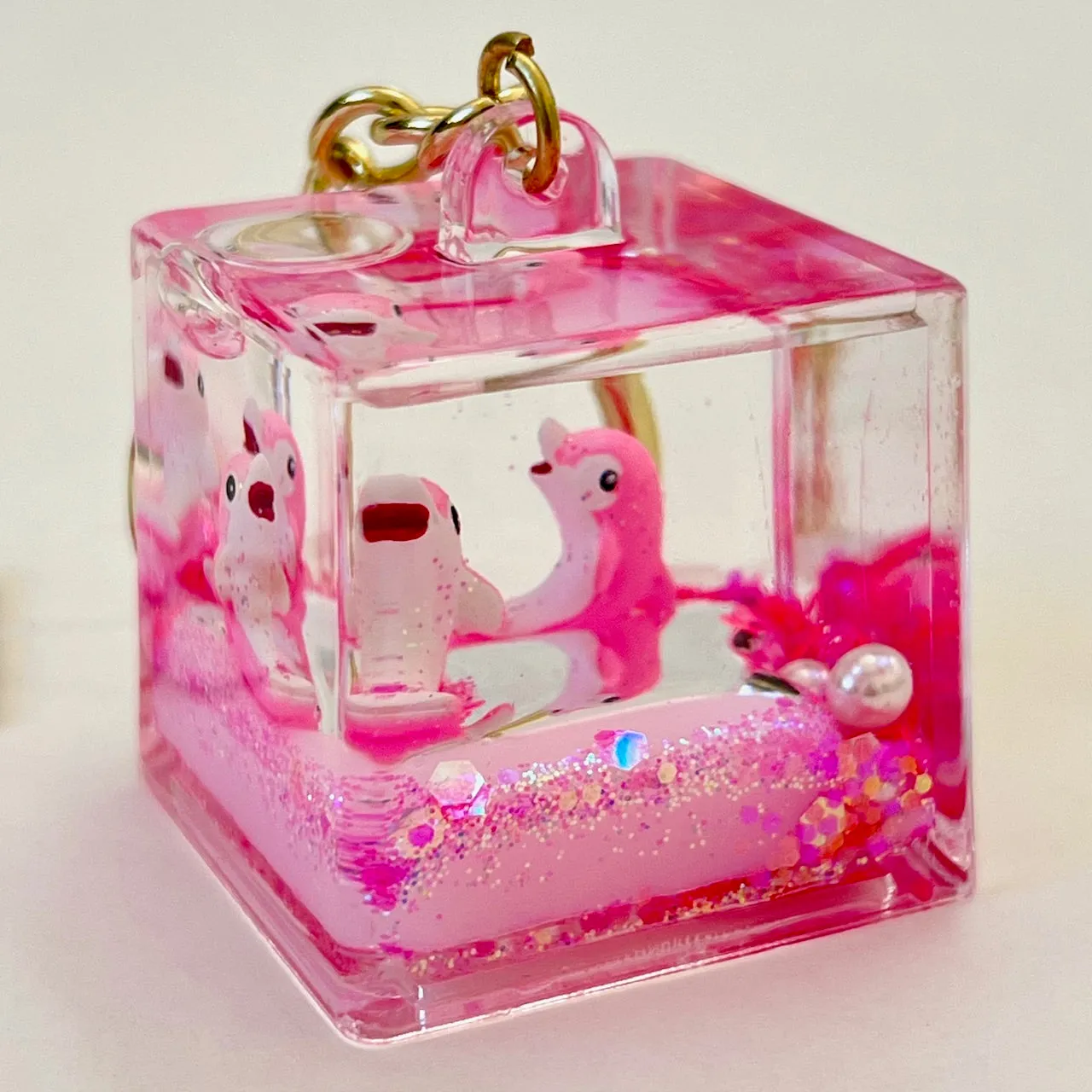 12138 DOLPHIN FLOATY KEY CHARM-12