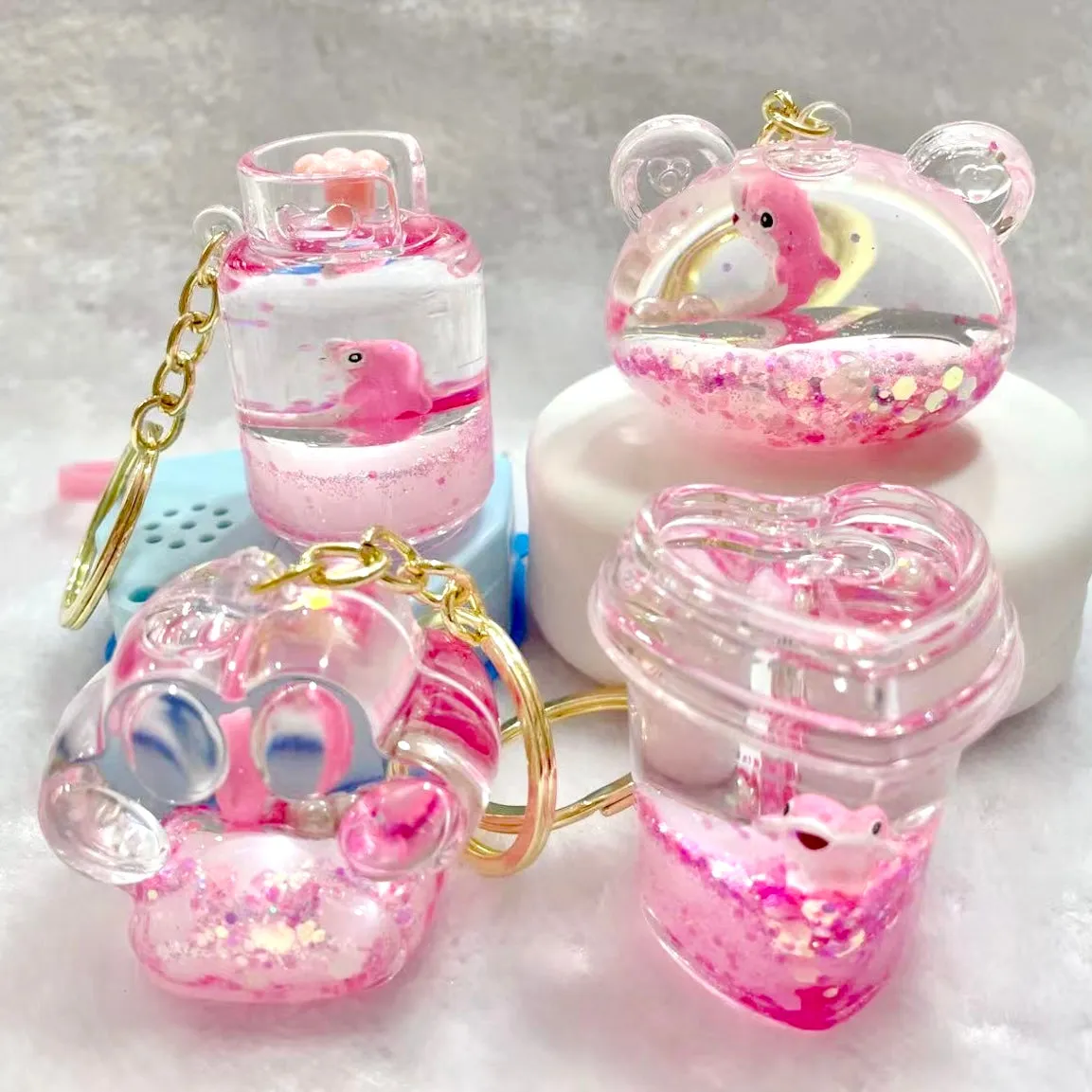 12138 DOLPHIN FLOATY KEY CHARM-12