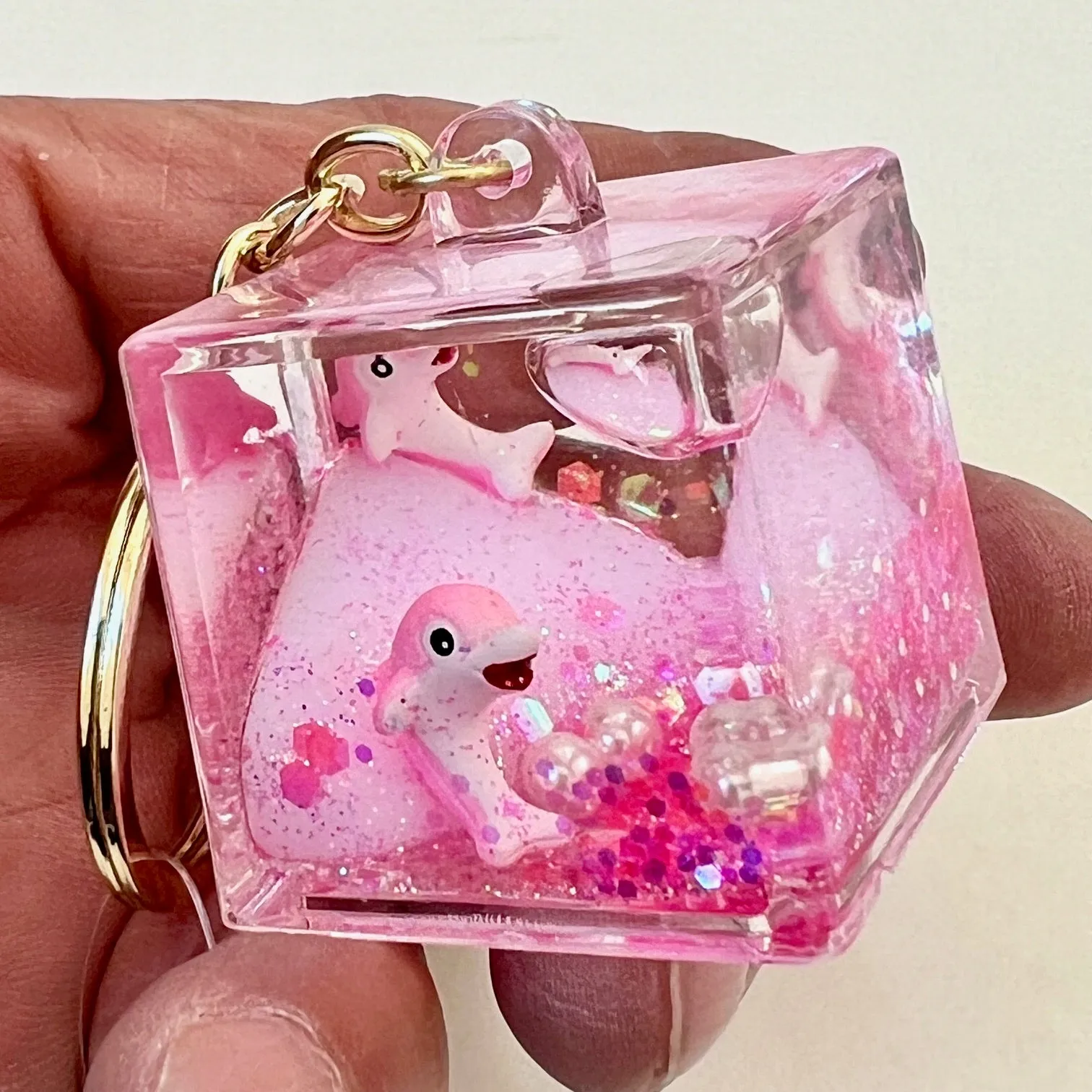 12138 DOLPHIN FLOATY KEY CHARM-12