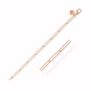14k Rose Gold Wire Paperclip Chain (2.7mm)-rx83045-18