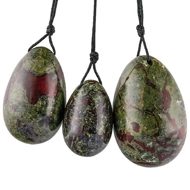 1pc Drilled Dragon Bloodstone Yoni Egg
