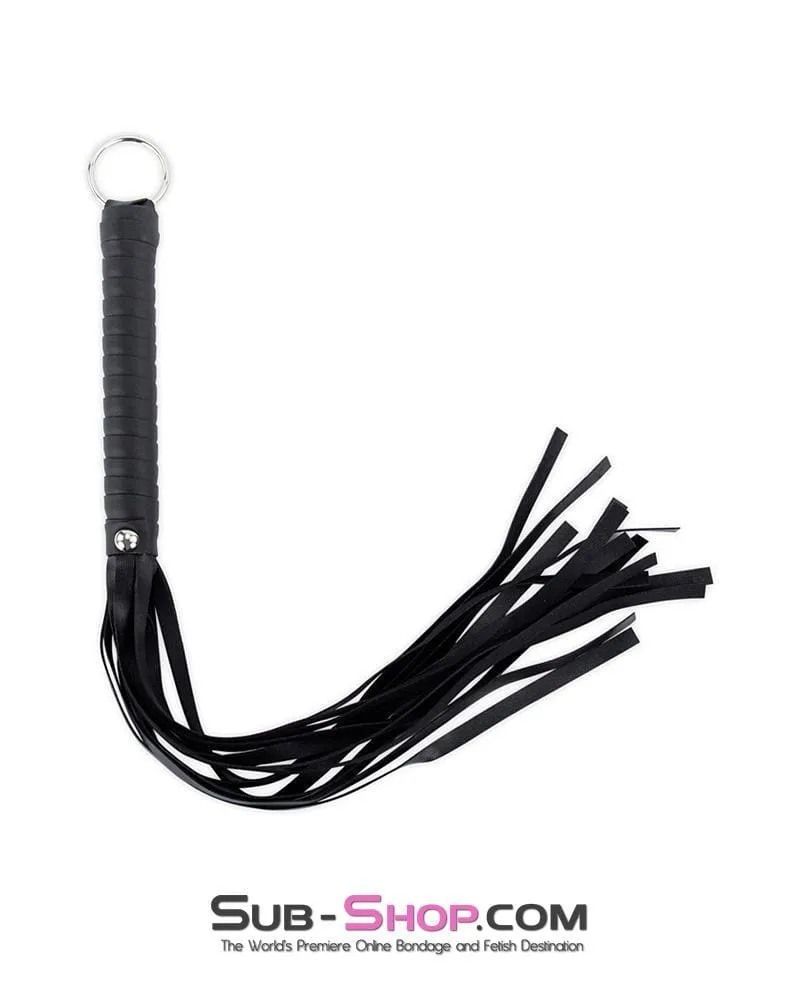 3711MQ      Black 19" Fat Tail Whip with Hanging Ring