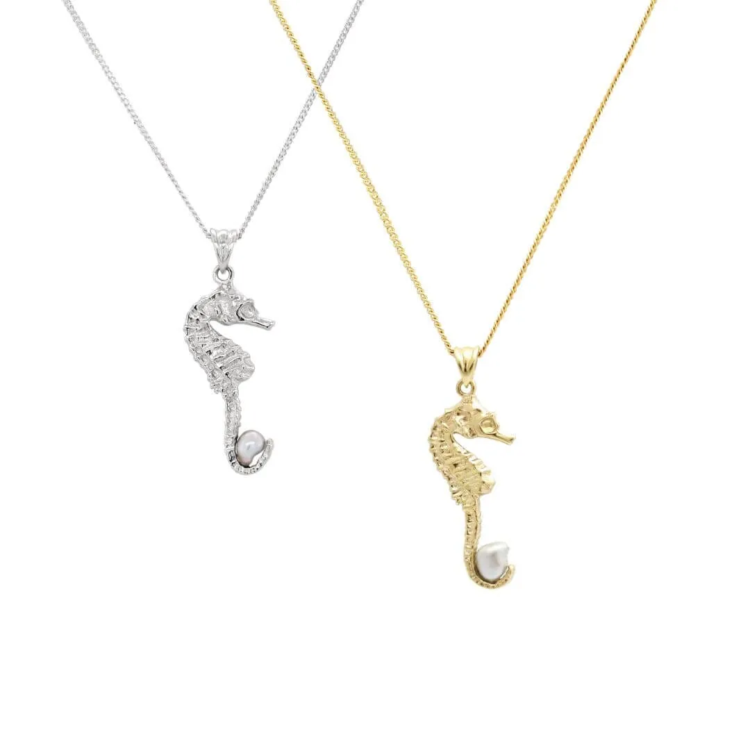 Abrolhos Seahorse Pendant with Pearl