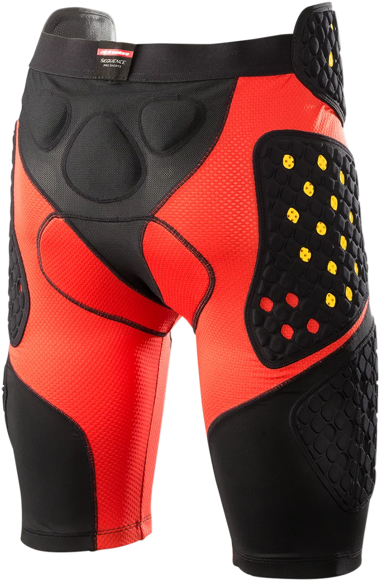 ALPINESTARS Sequence Pro Shorts - Black/Red - Large 6507718-13-L