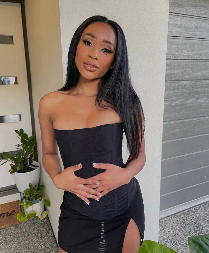 Are You Am I - Sunniva Corset in Black