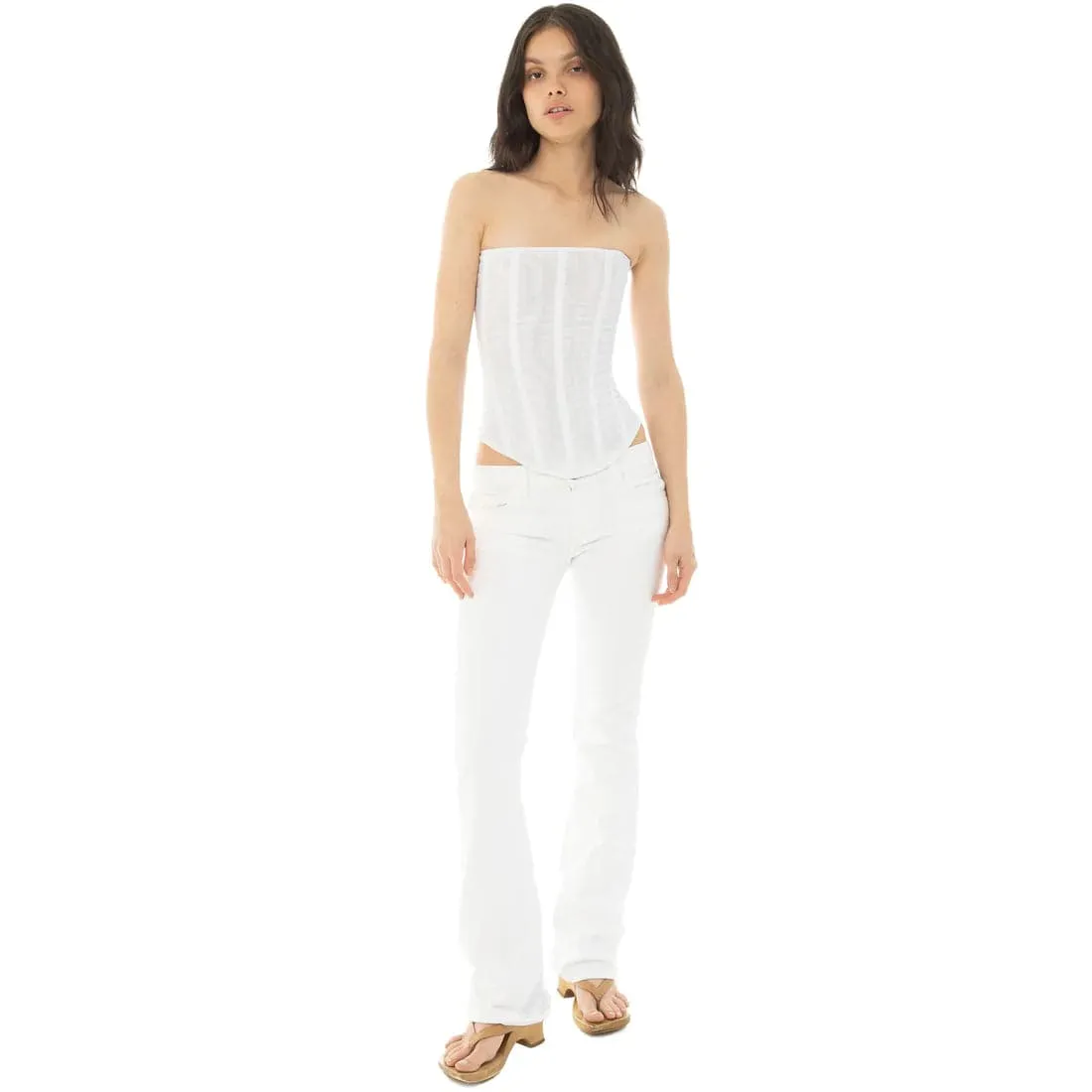 Are You Am I - Sunniva Corset in White