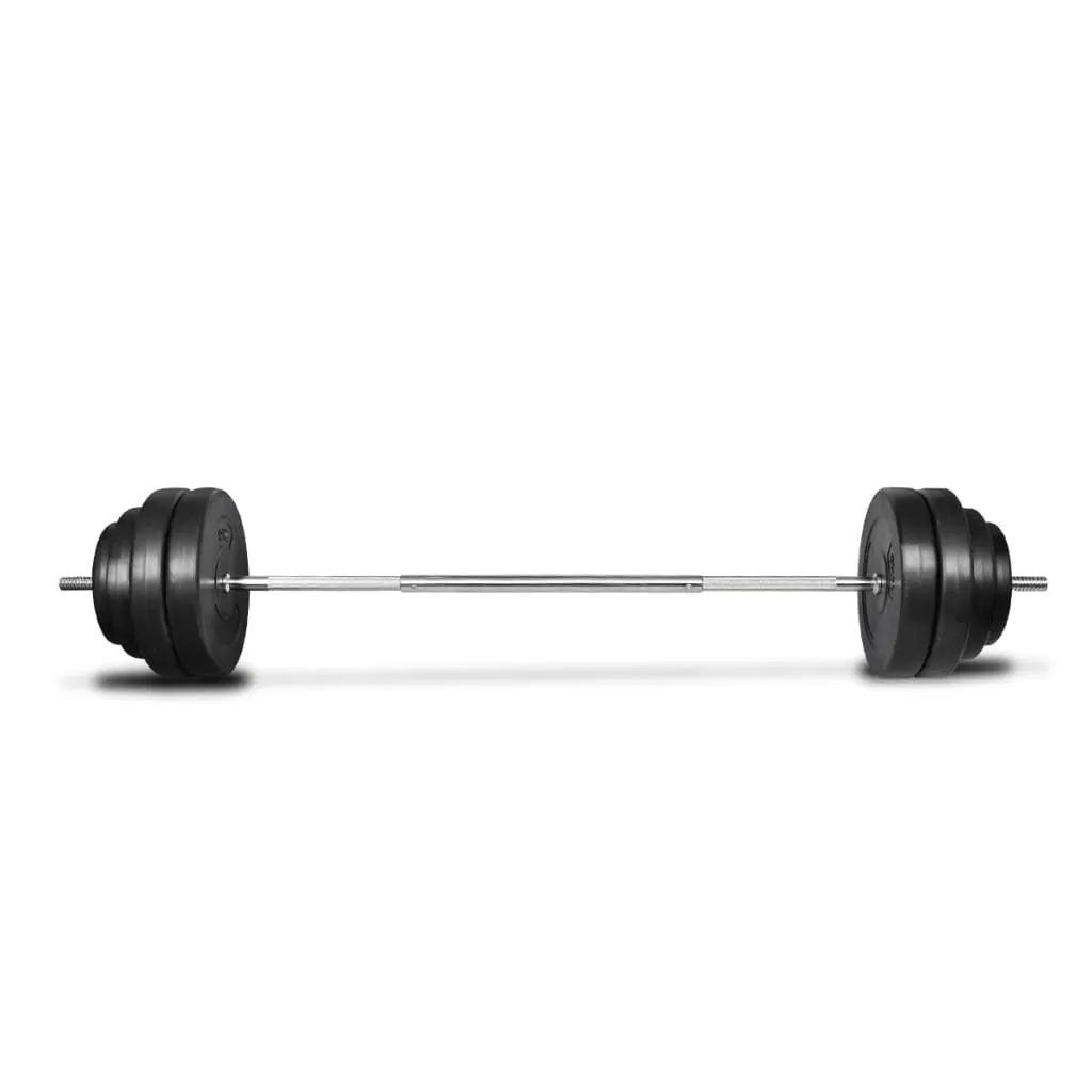 Barbell with Plates Set 132 lb - Durable and Safe for Home or Personal Training Centers