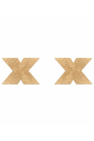 Bijoux Indiscrets | Flash, Glitter Pasties (Gold)