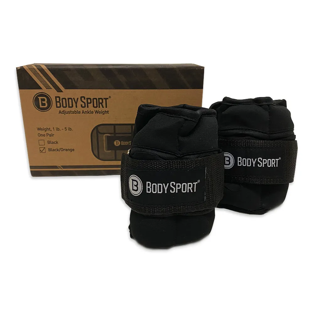 BodySport® Adjustable Ankle Weights